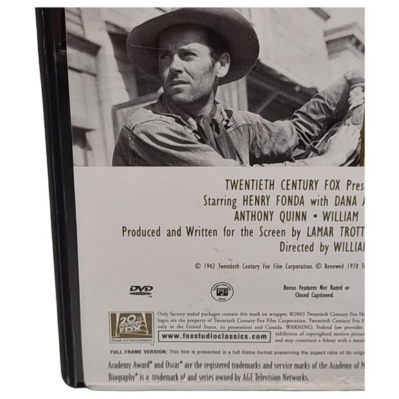 The Ox-Bow Incident DVD Studio Classics 20th Century Fox 1943 Henry Fonda NTSC - Picture 4 of 10